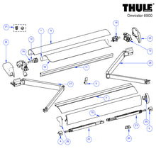 Carica l'immagine nel visualizzatore di Gallery, Ricambi tendalino a tetto Thule Omnistor 6900