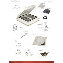 Carica l'immagine nel visualizzatore di Gallery, Ricambi oblò Fiamma Turbovent Pro e Vent