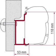Carica l&#39;immagine nel visualizzatore di Gallery, Adapter Eura Mobil Karmann per tendalini Fiamma F45/F70
