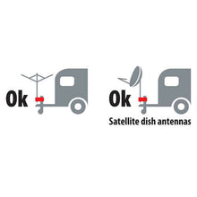 Carica l'immagine nel visualizzatore di Gallery, Staffa per fissaggio stendibiancheria o ricevitori satellitari a servotimoni