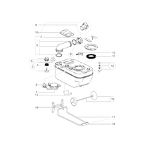 Carica l'immagine nel visualizzatore di Gallery, Ricambi cassetta wc Thetford C200 con ruote scheda tecnica