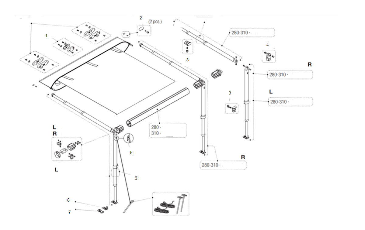 Beta 1550U/S Staffa inferiore di ricambio per Beta 1550U - 78 -130 mm