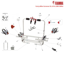 Carica l'immagine nel visualizzatore di Gallery, Ricambi portabici Fiamma Caravan Carry-Bike XL A Pro 200 E-Bike