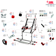Carica l'immagine nel visualizzatore di Gallery, Ricambi portabici Fiamma Carry-Bike Lift 77