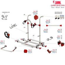 Carica l'immagine nel visualizzatore di Gallery, Ricambi portabici Fiamma Carry-Bike Pro