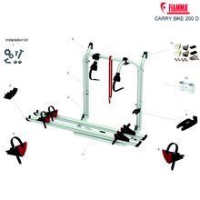 Carica l'immagine nel visualizzatore di Gallery, Ricambi portabici Fiamma Van Carry-bike 200 D