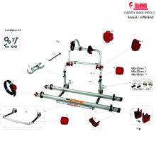 Carica l'immagine nel visualizzatore di Gallery, Ricambi portabici Fiamma Carry-Bike Pro C knaus - eiffeland