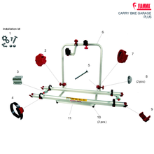 Carica l'immagine nel visualizzatore di Gallery, Ricambi portabici Fiamma Carry-Bike Garage Plus