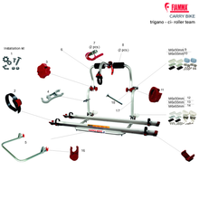 Carica l'immagine nel visualizzatore di Gallery, Ricambi portabici Fiamma Carry-Bike Trigano - Ci - Roller Team