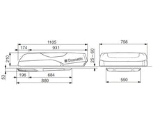 Carica l'immagine nel visualizzatore di Gallery, Scheda tecnica climatizzatore a Tetto Dometic Freshlight - 2200W