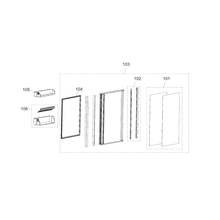 Carica l'immagine nel visualizzatore di Gallery, Scheda tecnica Ricambi frigorifero Dometic serie 10 Rm 10.5 t - Sportello