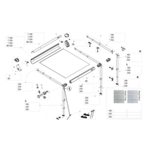 Carica l'immagine nel visualizzatore di Gallery, Ricambi tendalino Fiamma F35pro Titanium 180-250 Deep Black 250