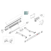 Carica l'immagine nel visualizzatore di Gallery, Ricambi tendalino Fiamma F45s Eagle Polar white 350-450
