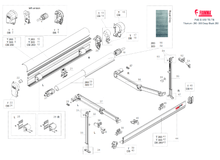 Carica l'immagine nel visualizzatore di Gallery, Ricambi tendalino Fiamma F45s VW T5-T6 Titanium -Deep black 260-300