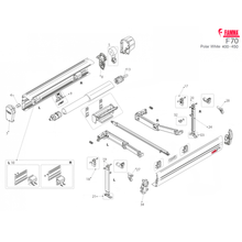 Carica l'immagine nel visualizzatore di Gallery, Ricambi tendalino Fiamma F70 Polar White 400-550