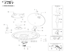Carica l'immagine nel visualizzatore di Gallery, Scheda tecnica Ricambi piano cottura Can mod. FC1345