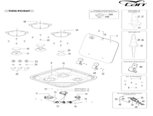 Carica l'immagine nel visualizzatore di Gallery, Scheda tecnica Ricambi piano cottura Can mod. FC 1347