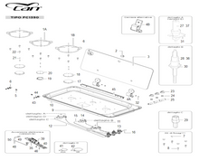 Carica l'immagine nel visualizzatore di Gallery, Scheda tecnica Ricambi piano cottura Can mod. FC 1350