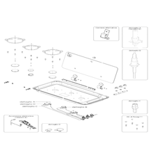 Carica l'immagine nel visualizzatore di Gallery, Ricambi piano cottura Can mod. FC 1351