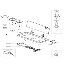 Carica l'immagine nel visualizzatore di Gallery, Ricambi piano cottura Can mod. FC 1352
