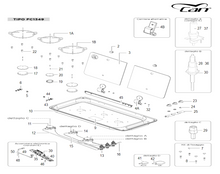 Carica l'immagine nel visualizzatore di Gallery, Scheda tecnica Ricambi piano cottura Can mod. FC 1349