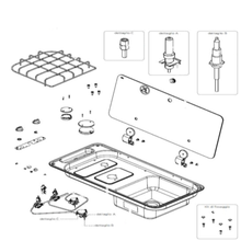 Carica l'immagine nel visualizzatore di Gallery, Ricambi piano cottura Can mod. FL14XX