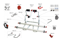 Carica l'immagine nel visualizzatore di Gallery, Ricambi portabici Fiamma Carry-Bike CL 2008