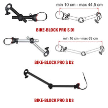 Carica l'immagine nel visualizzatore di Gallery, Bike Block serie D PRO S asta braccetto blocca bici Fiamma