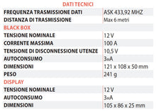 Carica l'immagine nel visualizzatore di Gallery, Energy Meter EM 12-100 misuratore corrente e tensione - Camper