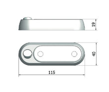 Carica l'immagine nel visualizzatore di Gallery, Plafoniera con base piana o ad incasso mod. 31 12/24V