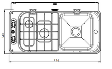 Carica l'immagine nel visualizzatore di Gallery, Piano cottura Unit FL 1400