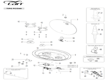 Carica l'immagine nel visualizzatore di Gallery, Scheda tecnica Ricambi piano cottura Can mod. FC 1348