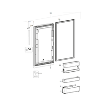 Carica l'immagine nel visualizzatore di Gallery, Scheda tecnica Ricambi frigorifero Dometic serie 8 mod.RM 8401 Dx - Sportello