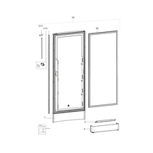 Carica l'immagine nel visualizzatore di Gallery, Scheda tecnica Ricambi frigorifero Dometic serie 8 mod. RML 8555 Dx - Sportello