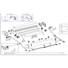 Carica l'immagine nel visualizzatore di Gallery, Ricambi veranda tendalino a tetto Thule Omnistor 9200