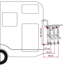 Carica l'immagine nel visualizzatore di Gallery, Portabici Fiamma Carry-Bike UL Restyling versione nera