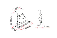 Carica l'immagine nel visualizzatore di Gallery, Carry Bike portabici Fiamma Pro Hymer - Dethleffs