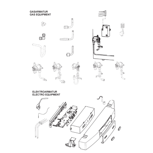 Ricambi frigorifero Dometic serie 8 mod. RML 8551 Sx - Accessori