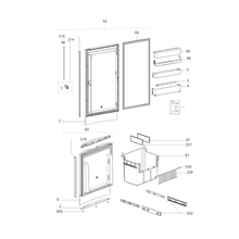 Carica l'immagine nel visualizzatore di Gallery, Scheda tecnica Ricambi frigorifero Dometic serie 9 Rmf 8505 Sx - Sportello