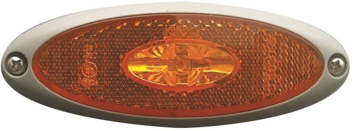 J/J 4x Luci D'ingombro Laterali A LED Arancioni Per Rimorchi E Camper - 20 LED SMD, 110mm, 12V-24V