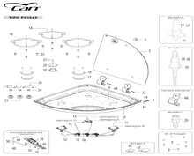 Carica l'immagine nel visualizzatore di Gallery, Scheda tecnica Ricambi piano cottura FC 1343