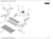 Carica l'immagine nel visualizzatore di Gallery, Scheda tecnica Ricambi per scalini - step Thule Single step v10-v15
