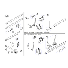 Carica l'immagine nel visualizzatore di Gallery, Ricambi per portabici comuni Thule Sport&Elit G2- Van XT