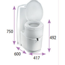 Carica l'immagine nel visualizzatore di Gallery, Toilette wc a cassetta C224 CW Thetford camper