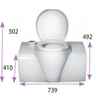 Carica l'immagine nel visualizzatore di Gallery, Toilette wc a cassetta C503-L Thetford camper
