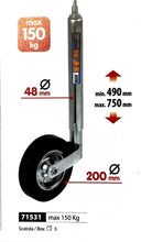 Carica l'immagine nel visualizzatore di Gallery, Servotimoni per rimorchi e roulotte Jockey Wheel Lampa