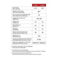 Carica l'immagine nel visualizzatore di Gallery, Scheda tecnica Portabiciclette per gancio traino per auto JustClick Yakima
