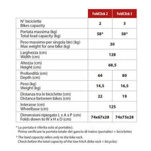 Carica l'immagine nel visualizzatore di Gallery, Scheda tecnica Portabiciclette per gancio traino FoldClick Yakima