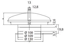 Carica l'immagine nel visualizzatore di Gallery, Areatore permanente senza foratura per ventilazione camper e caravan