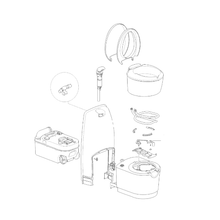 Carica l'immagine nel visualizzatore di Gallery, Ricambi Toilette a Cassetta Thetford C224 cw